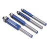 4 Pcs Flush Trim Router Bit 1 4 Shank Tungsten Steel Alloy High Hardness Edge Flush Trimming Bit for Woodworking
