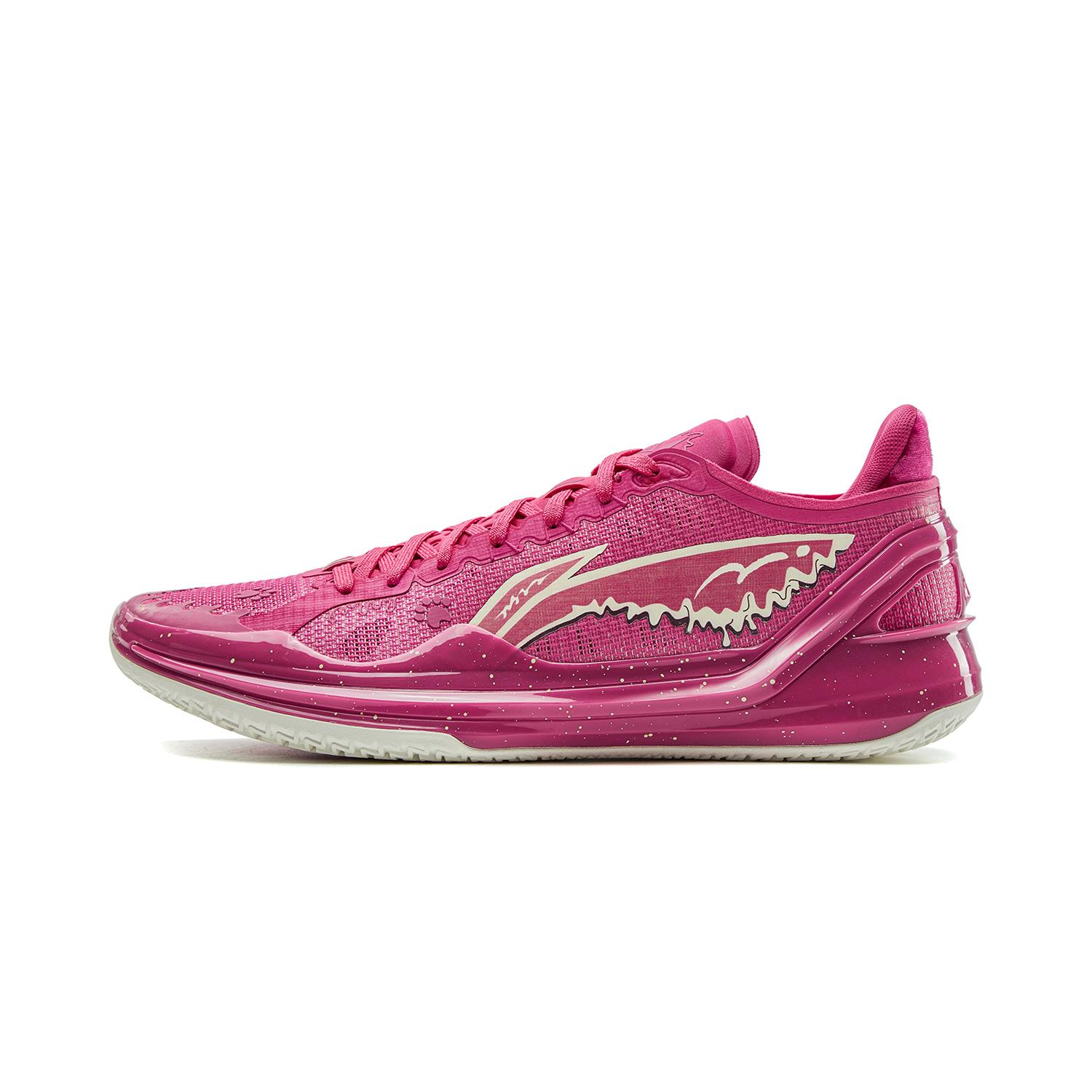 

new LiNing Blade 4V2 Cushioning Anti Slip And Wear Resistant Support Lightweight Low Top Basketball Shoes Unisex Pink 47.5