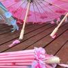 Vintage Petal Tassel Women's Silk Hanfu Dance Umbrella - Classical Oil Paper Runway Prop