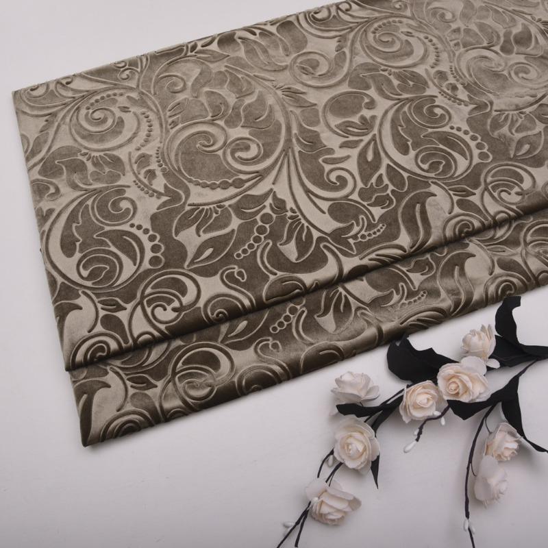 Solid Color 3D Embossed Velvet Fabric for DIY Sewing Curtain Pillowcase Cushion Cover Wedding Background Furniture Upholstery