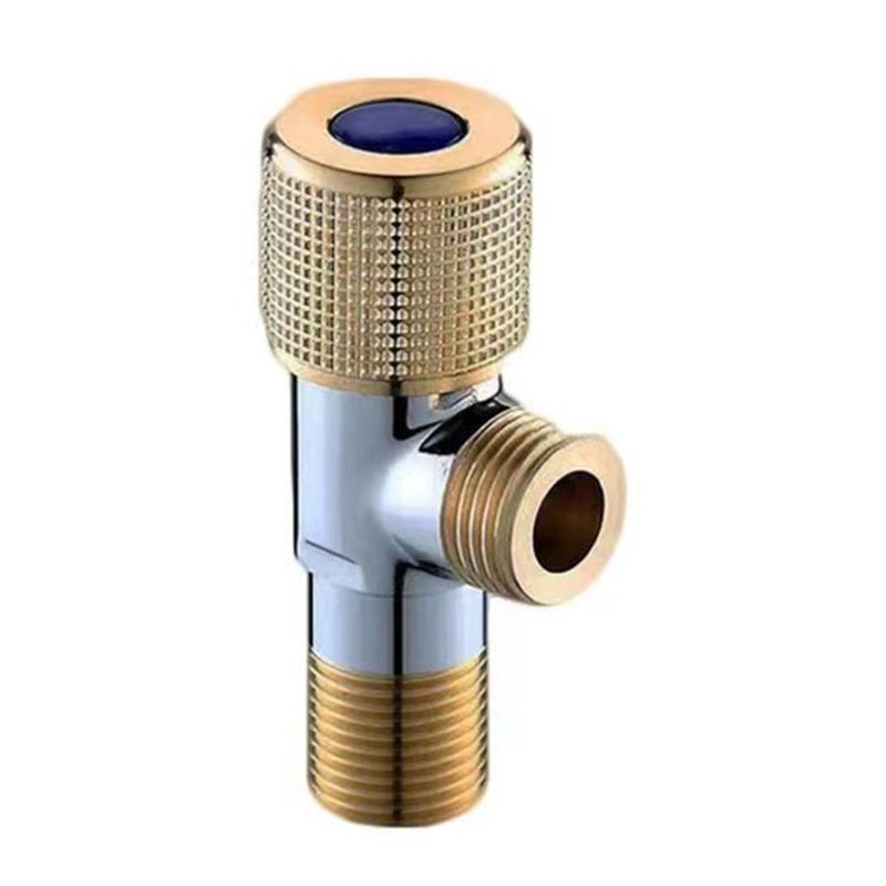Industrial Strength Angle Valves Anti Corrosion Thickened Anti Burst Brass Angle Valves for Water Flows Control Systems