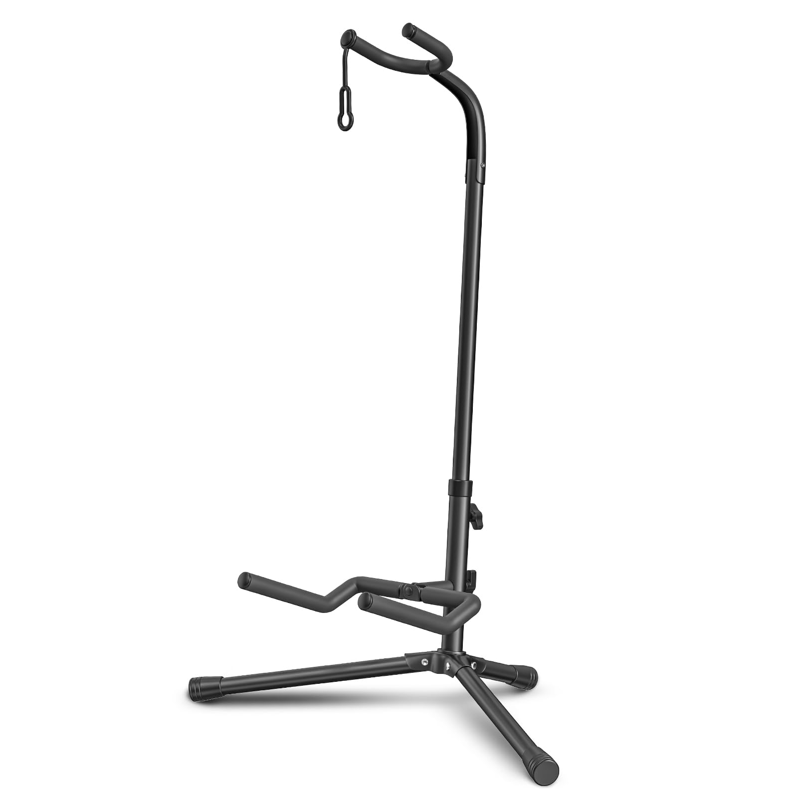 

GLEAM Guitar Stand Height with Soft Foam Tripod Guitar Suitable for Electric with Earthquake Resistant - CG-4JP - Foldable, Adjustable, Anti-Tip чорний