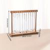 1pc Jewelry Display Stand with Sturdy Wooden Base - Organizer for Necklace, Earrings, Bracelets - Elegant Beams - Perfect for Home