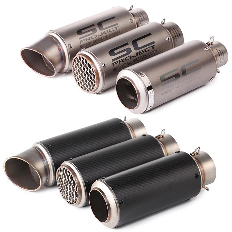 Universal SC Street Motorcycle Exhaust Tailpipe for Yamaha, Kawasaki, Honda