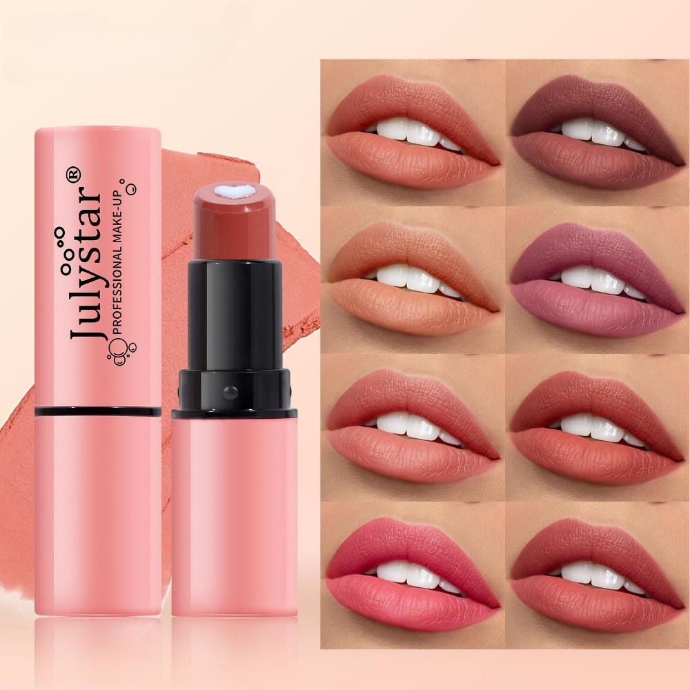 Charming Matte Jelly Lipstick, Lip Makeup, No Fading and No Sticking, Long-lasting and Waterproof, Moisturizing Lip Gloss