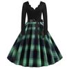 BITCED Fashion Spring Autumn V-Neck Long Sleeve  Casual Dresses