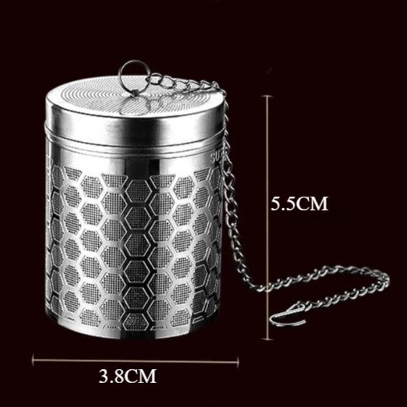 

Tea Strainer Stainless Steel Tea Infuser with Extended Chain Tea Leaves Spice Seasoning Strainer Teapot Fine Mesh Filter Teaware