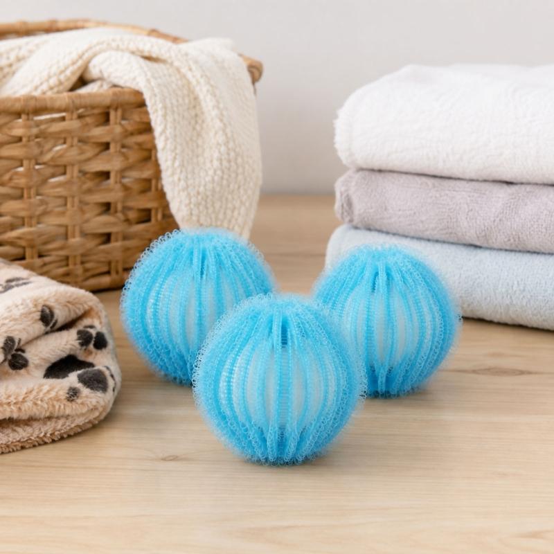 Laundry Ball for Shedding Pet Households, Washer Hair Pickup Helper for Dog Home Clothing and Everyday Laundry Work for Household Fabric Care