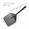1PC Perforated Pizza Peel, 30.48 X 35.56 Cm Rectangular Pizza Transfer Peel, Professional Aluminum Turning Pizza Paddle