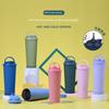2024 New Model 830ml Large Capacity Thermos Cup with Convenient Handle, Dual Drinking Cup, Large Hole Straw Cup