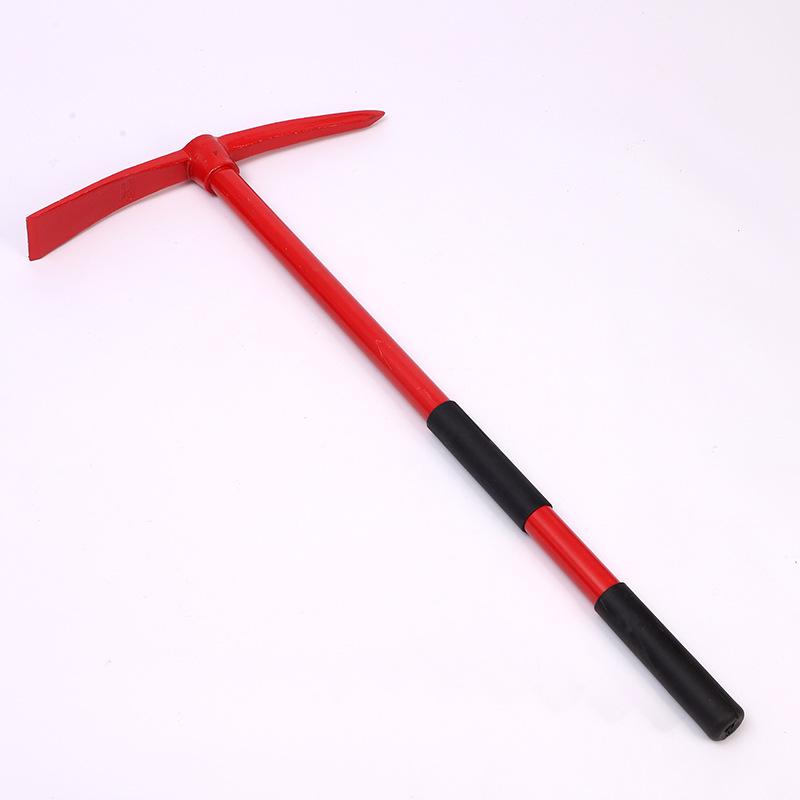 Dual-Use Fire and Demolition Pick with Pointed and Flat Heads, Integrated Rail Steel Construction