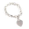 Great TIFFANY&Co. bracelet Heart tag Silver SV925 Women Used