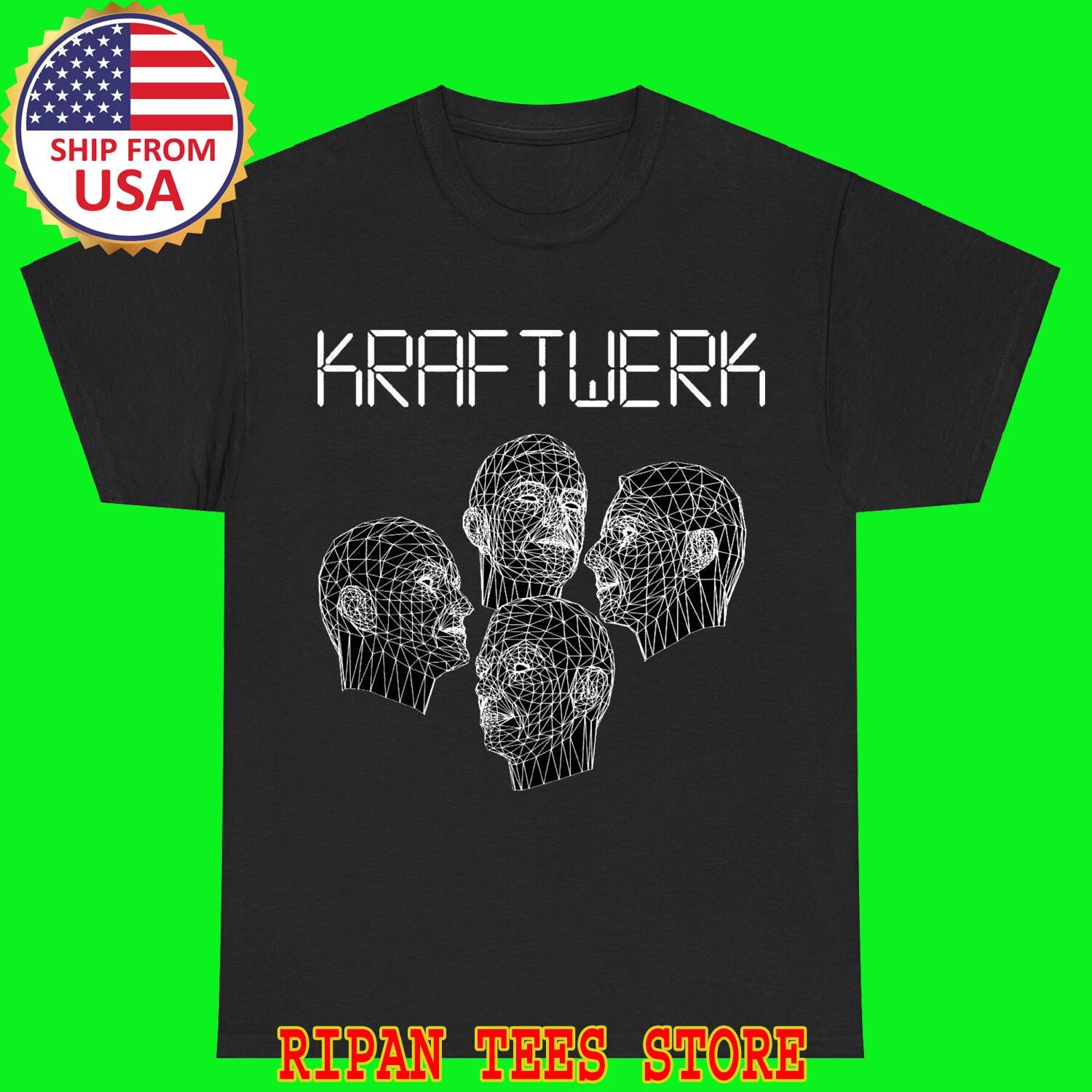 KRAFTWERK Human Robots Black T-Shirt Tee Top Unisex 3XL
