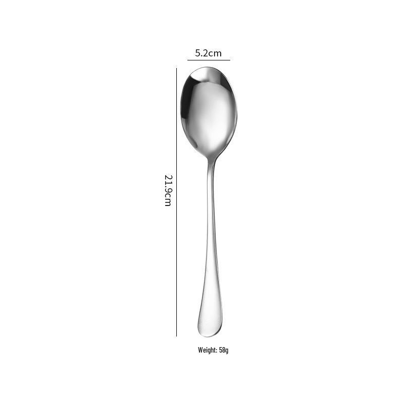 1010 Series Stainless Steel Tableware: Hotel Spoon, Steak Knife, Fork, Dessert Spoon, Coffee Spoon, Fruit Fork, Cake Spatula