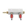 2/3/4 Way CO2 Air Gas Distribution Manifold Splitter Check Valves 1/4" 7mm Barb fittings Draft Beer Brew Kegerator Dispenser