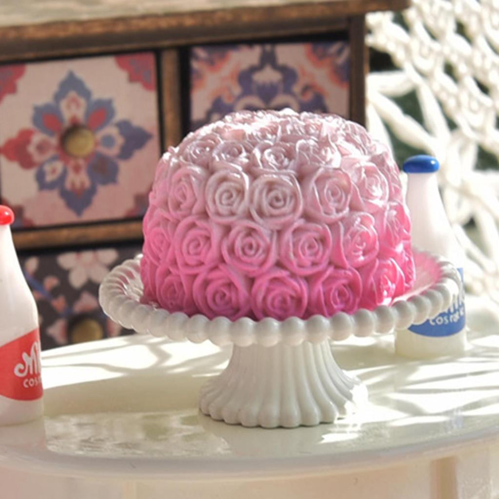 Miniature Dessert Cake Food Play Toy Diorama Scenery Photo Prop Pretend Kitchen