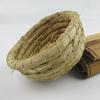 Handwoven Natural Straw Basket Durable Round Shape Storage Organizer for Home Office Kitchen Decorative Use