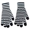 Winter Men Knitted Gloves Mobile Phone Touch Mitten Thicken Striped Striped