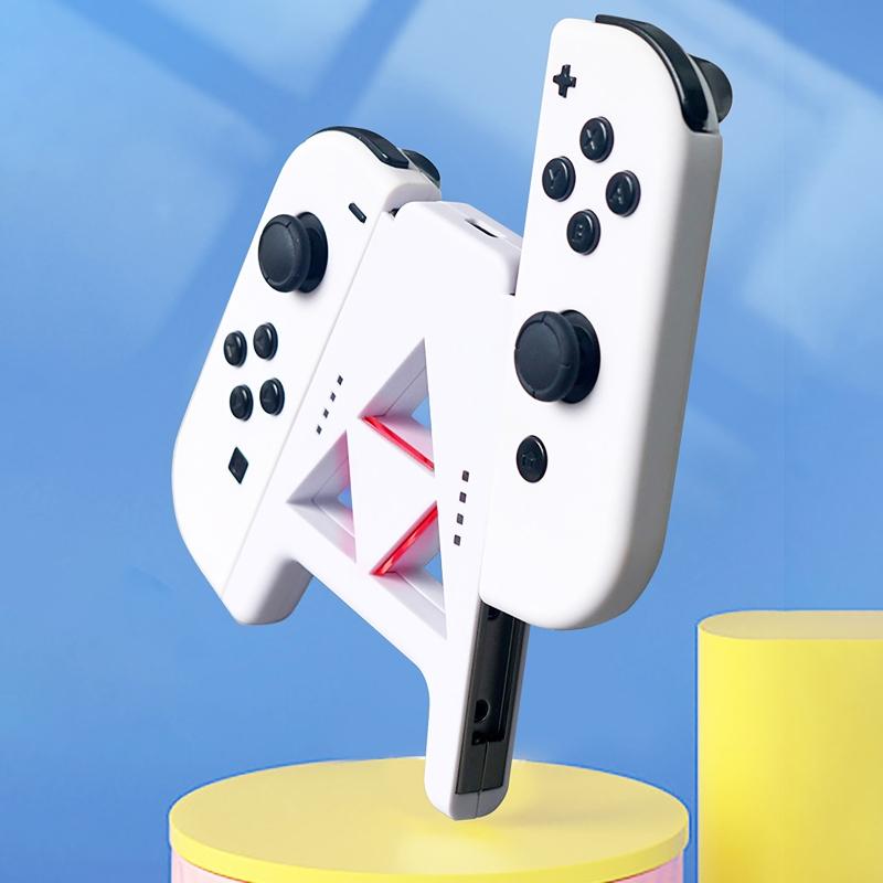 Grip Handle Charging Dock Station Charger Chargeable Stand for Switch OLED Console Handle Controller High Speed Charger