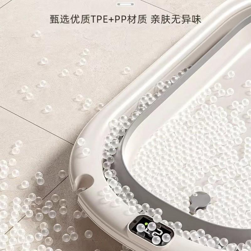 Foldable Baby Bath Tub Newborn Infant Shower Seat Non-Slip Toddler Bucket Home Use