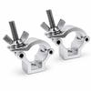 ROOOCYY Shovel Rear Mount Set of 2 Holder, Universal, Fixed, 4WD, Off-Road, Cross-Country, (Silver),