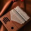 Retro Kalimba 17 Key Thumb Piano High Quality Wood Mahogany Acacia Wood Body Musical Instrument Kalimba Piano Creative Music Box
