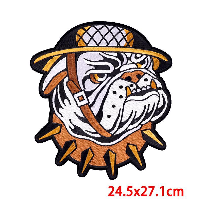 

Большая нашивка с вышивкой локомотива на спину, пришивные нашивки для одежды, панк, череп, вышитые нашивки на одежду для куртки, глажка