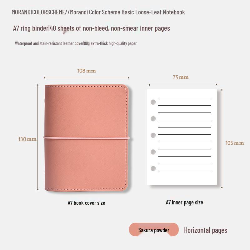 

Блокнот на кільцях А7 у літературному стилі - Високоякісне канцелярське приладдя для DIY