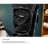 Men's American Retro Zipper Multi-Pocket Versatile Cuff Cargo Pants 7608