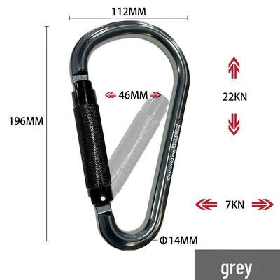 Rock Climbing Auto-Locking Pear-Shaped Carabiner