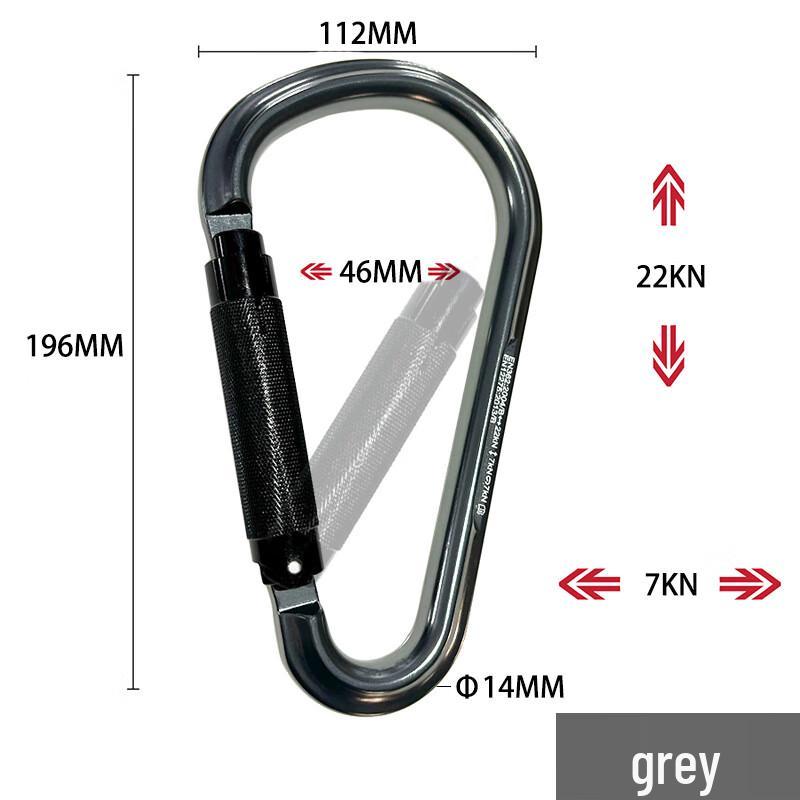 Rock Climbing Auto-Locking Pear-Shaped Carabiner
