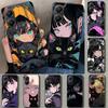 Anime Girls Cute Black Cat Phone Case Cover for Xiaomi Poco X6 X5 X7 Pro F7 Ultra Redmi 15C 15 13C 13 12C 12 10C 10 10A 9C 9A 9T