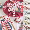 5 Yards/Roll Christmas Ribbon Wedding DIY Craft Ribbon Christmas Decorations Love Jacquard Embroidery Ribbon Handmade 16mm