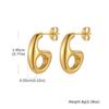 Classic Dangle Earrings for Women Trendy Stainless Steel Gold Plated Earrings Waterproof Dainty Jewelry Gift