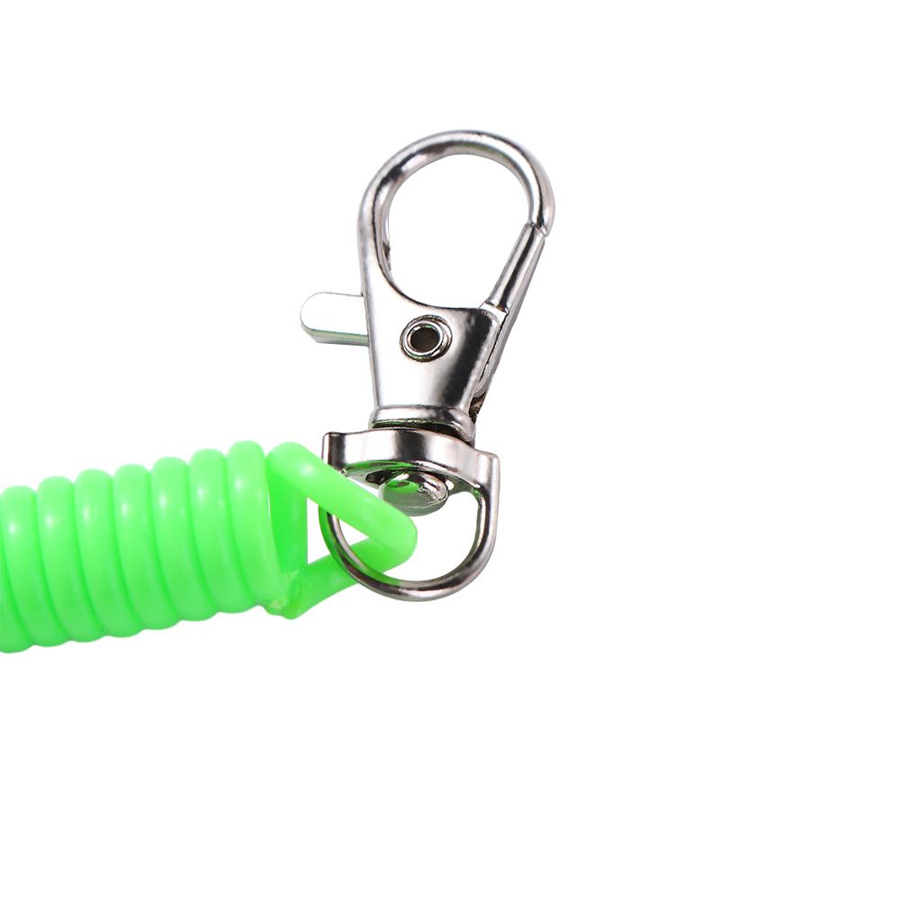 Spring Hook With Metal Clasp Key Ring Anti-lost Lobster Clasp Keyring Stretch Spring Coil Key Hooks