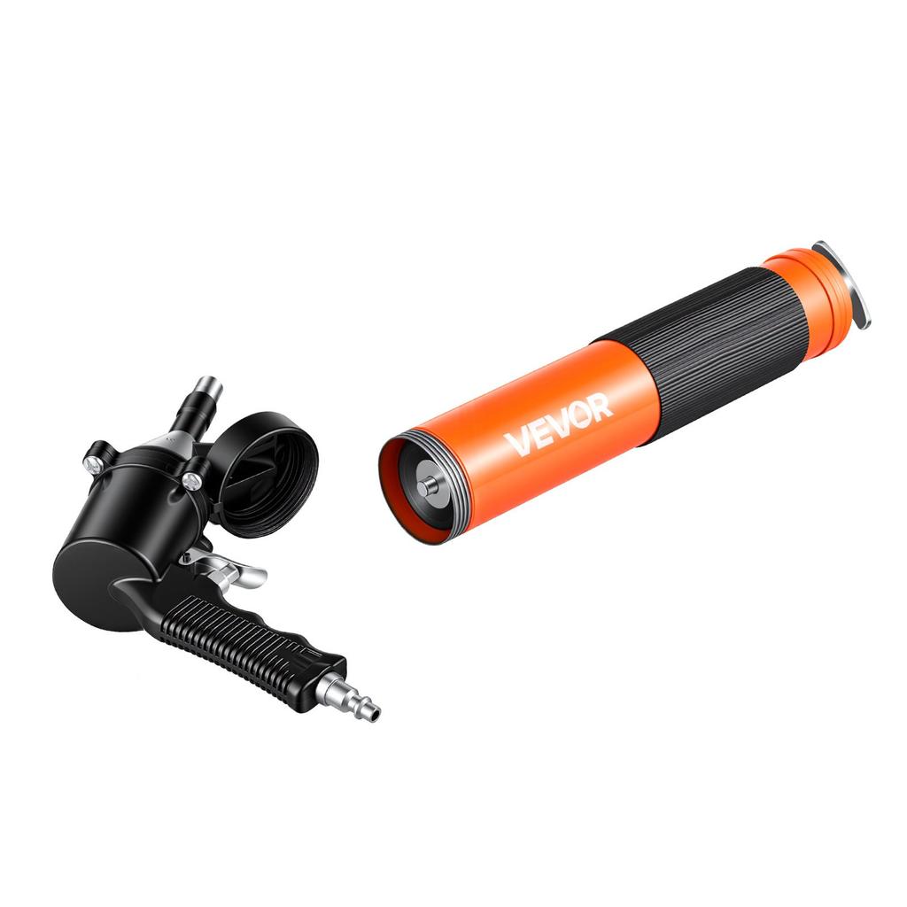 VEVOR Grease Gun, 6000 PSI High Pressure, Heavy Duty Pistol Grip Grease Gun Kit with 0.4 L Capacity, Includes 45.7 cm Flex Hose