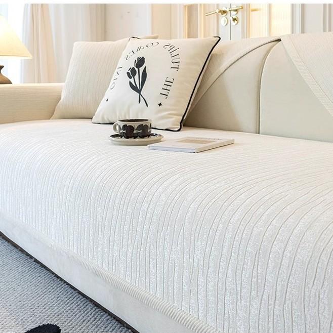 Anti Cat Scratch Chenille Sofa Cover Cloth One-Piece Fixed Anti Slip Sofa Cushion Cover Soft And Sticky Suitable For All Seasons