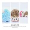 Lurrose Hedgehog Keychains Set of 4 Mini Plush Bag Charms with Stylish Drawstring Accessory Gift