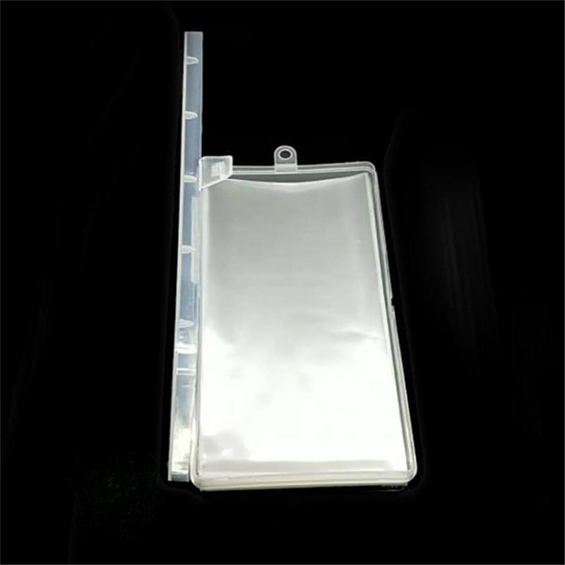 100Pcs/box Banknotes Holder Coin Album Storage Bag Box Photocards PVC Page Paper Money Botanical Specimen Collection Case Transparent Organizer