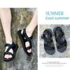 Korean Style Cross Strap Dual-Use Summer High Heel Sandals & Slippers for Couples