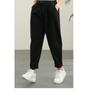 Autunno 2026 Nuovi Pantaloni Casual Studente Retro Donna Colore Unico Vita Elastica Sottili Pantaloni Harun Pantaloni a Nove Quarti Tendenza