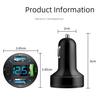 Nowa 4-portowa ładowarka samochodowa USB PD+QC3.0 - Wieloportowa szybka ładowarka do pojazdu
