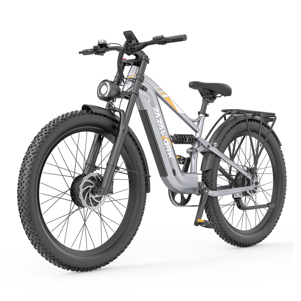 ZAZAWORK CF500 PRO High-end Elektrische Fiets 1000W*2 Dubbele Motor 48V20Ah Batterij 50KM/H Topsnelheid 27 Inch Off-Road Banden E-Mountainbike