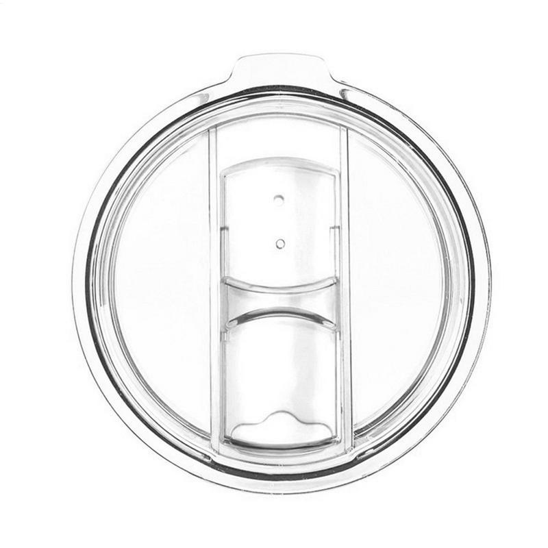 Mugglock Livsmedelsklassad BPA-fri Plast Skjutbart Transparent Ersättnings Sugrörshål Stänksäkert 20oz Smalt Tumblerlock