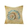 New Retro Style Polyester Pillow Cover Conch Shell Printed Cushion Pillow Cover Home Furnishings