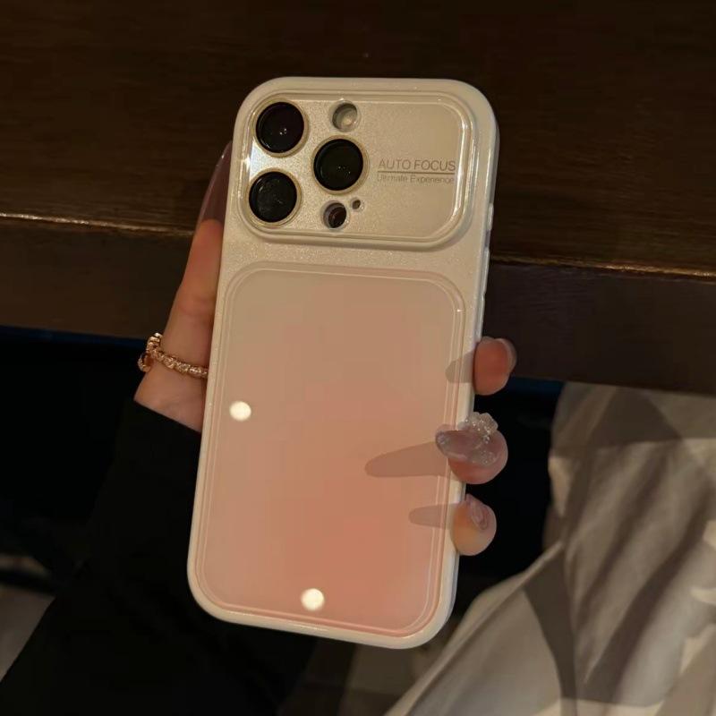 Three-dimensional Contrasting Color Large Window, Suitable for Apple 18promax Mobile Phone Case 17 All-inclusive 16 Anti-drop 1514