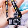 Luminous Smiling Face Plush Camera Pendant Doll with Sound