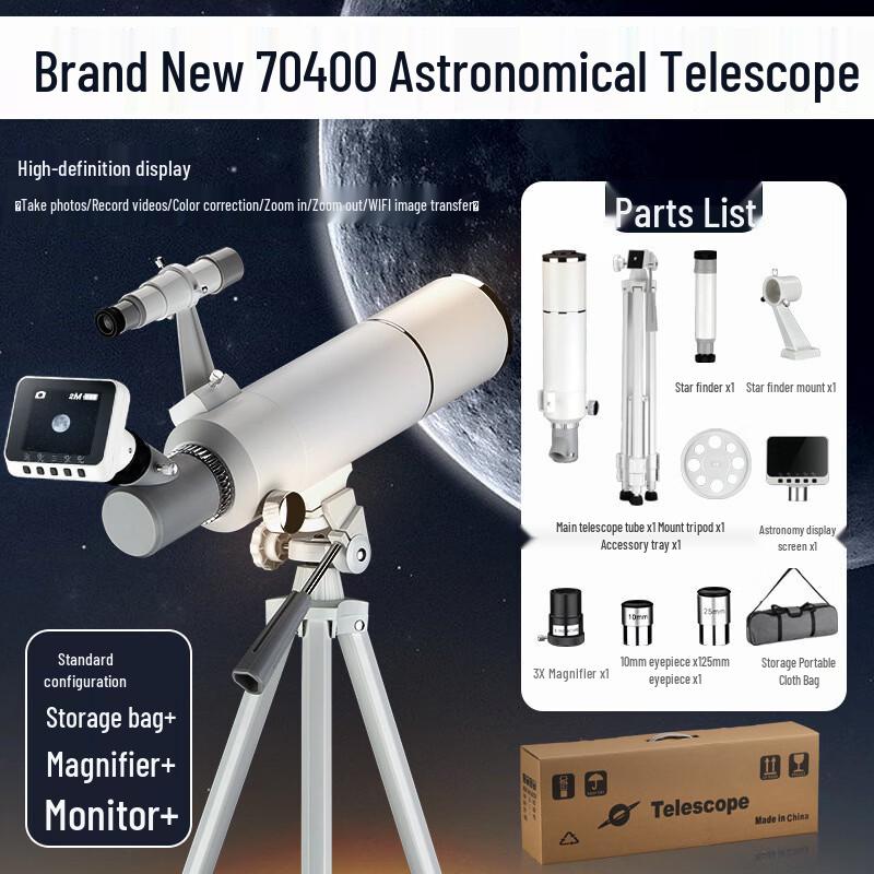 OIMG 40070 HD Astronomical Telescope with Phone Connectivity