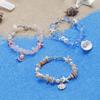Handmade Seashell & Crushed Stone Bracelet with Lobster Clasp - Perfect Summer Travel Souvenir