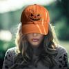 Halloween Embroidered Pumpkin Smiling Face Baseball Cap Unisex Sun Hat Couple's Hat Outdoor Party Sports Hip-hop Hat for Outdoor